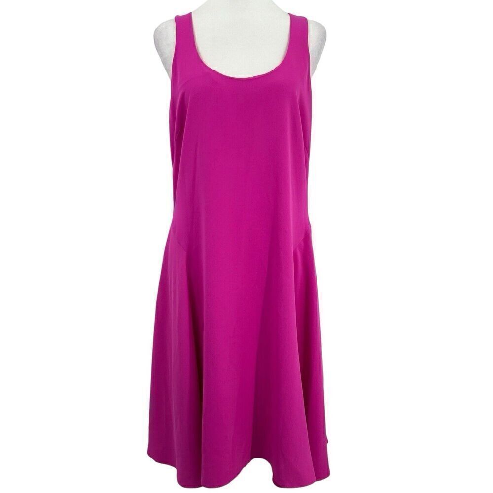 Lauren Ralph Lauren Scoop Neck Sleeveless Size 10 Pink Flare Dress